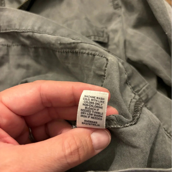 Rubbish Utility Army Jacket Gray Womens Size Small Cargo Military Pockets - Picture 3 of 6